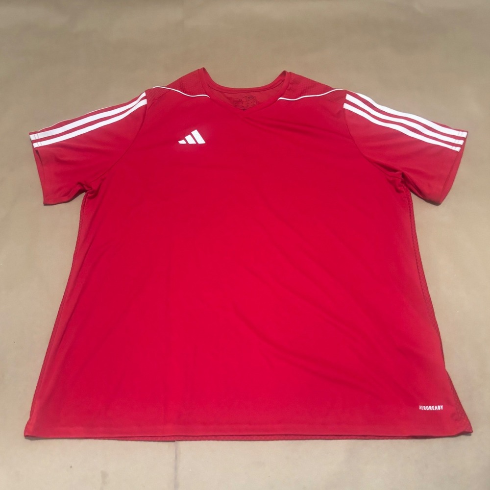 Adidas Red Aeroready Training Jersey Mens 2X